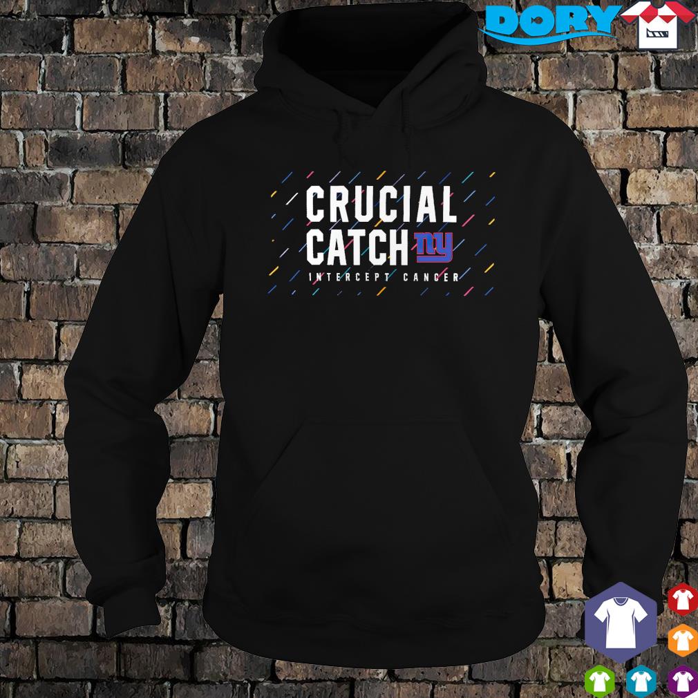 New York Giants Crucial Catch intercept cancer shirt, hoodie, sweater, long  sleeve and tank top