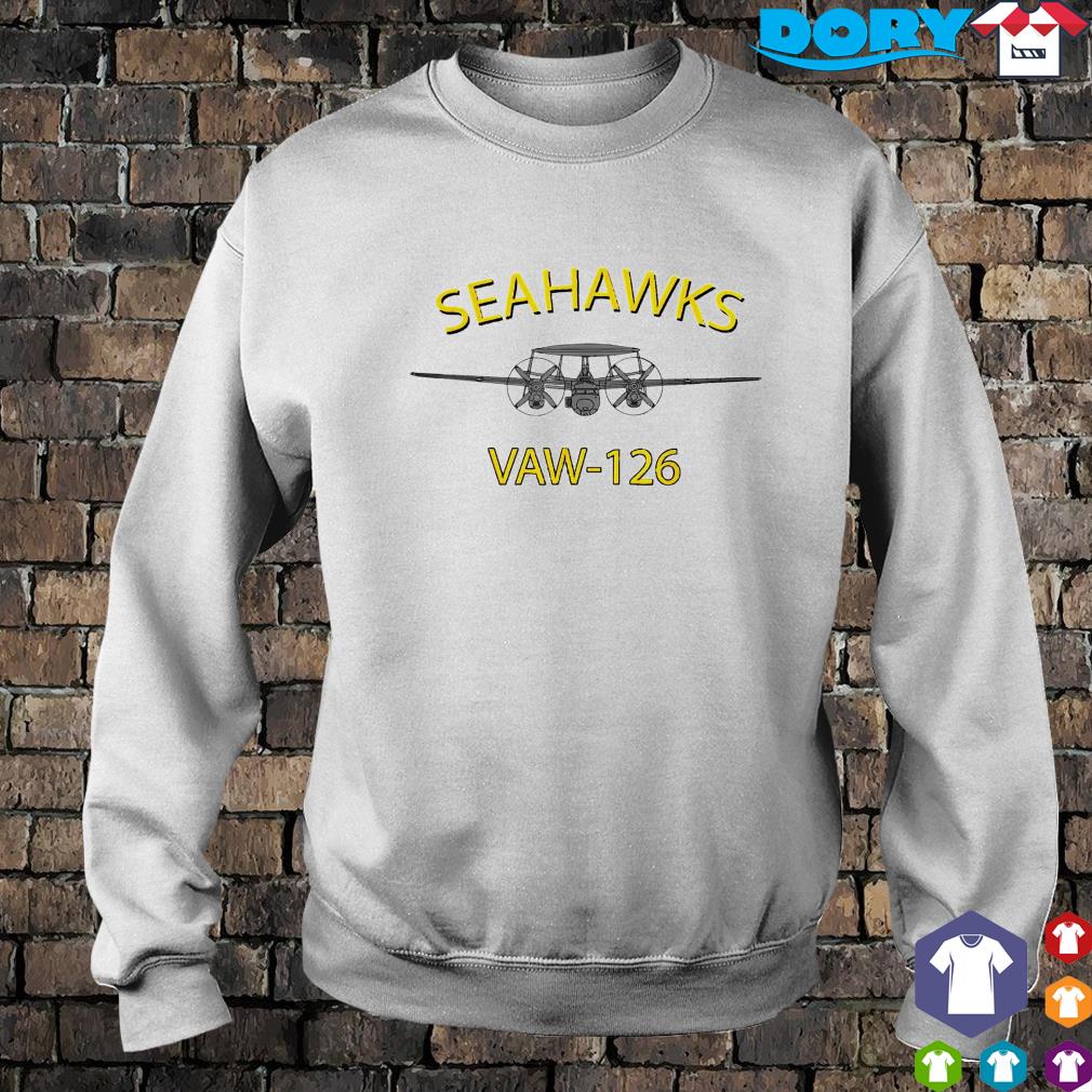 VAW-126 Seahawks Logo Back Squadron T-Shirt - USN Licensed