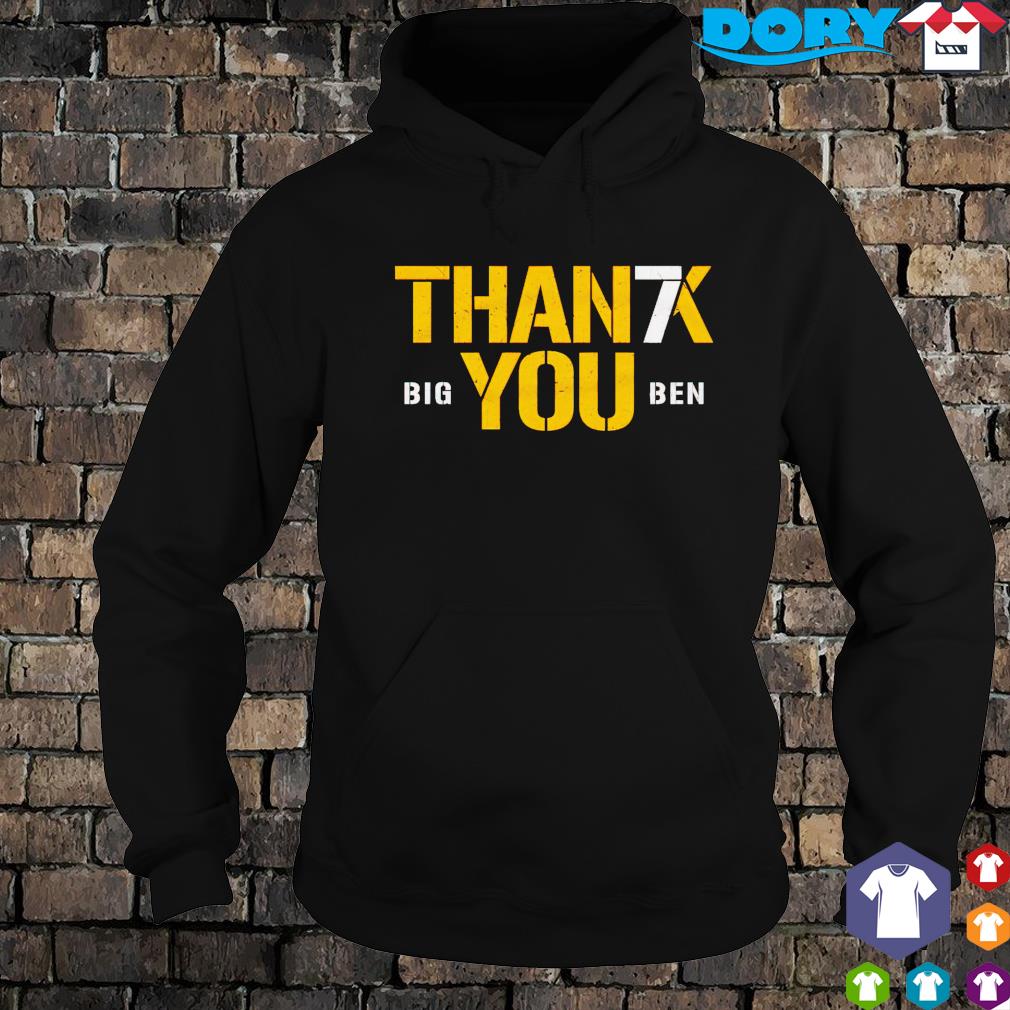 Pittsburgh Steelers Ben Roethlisberger thank you big ben shirt, hoodie,  sweater and v-neck t-shirt