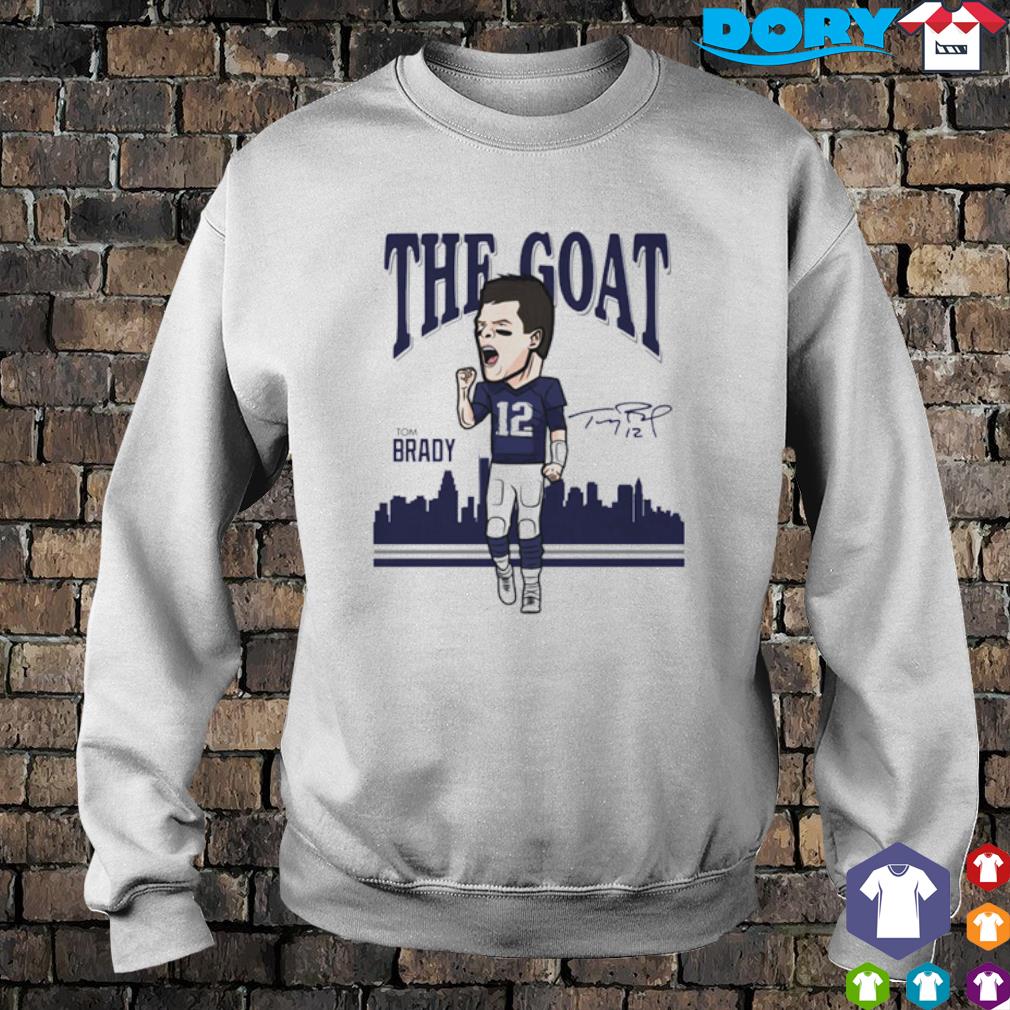 Tom Brady New England The Goat Signatures T-Shirt - Anynee