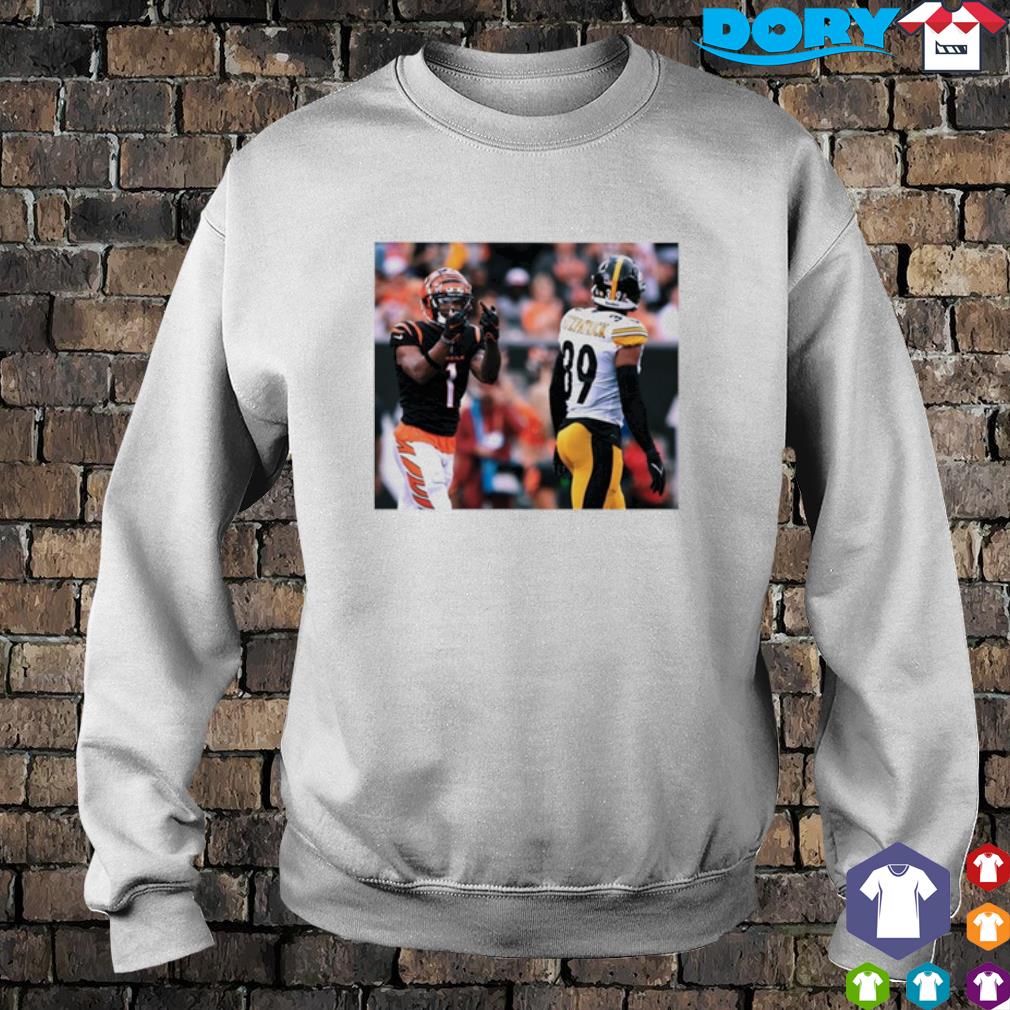 Ja'Marr Chase middle Finger Minkah Fitzpatrick Football Shirt