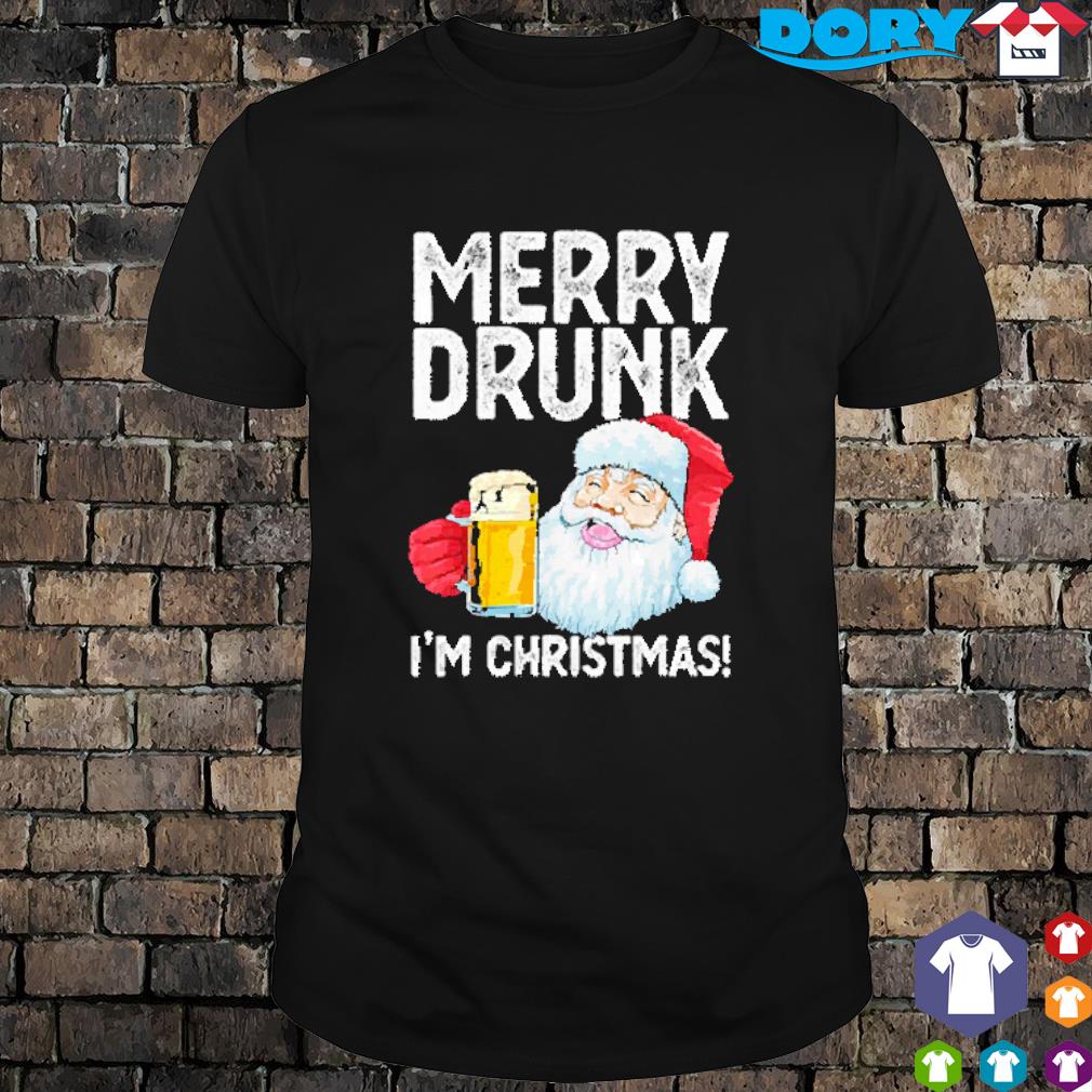 Merry Drunk I'm Christmas Drunk Santa Claus shirt
