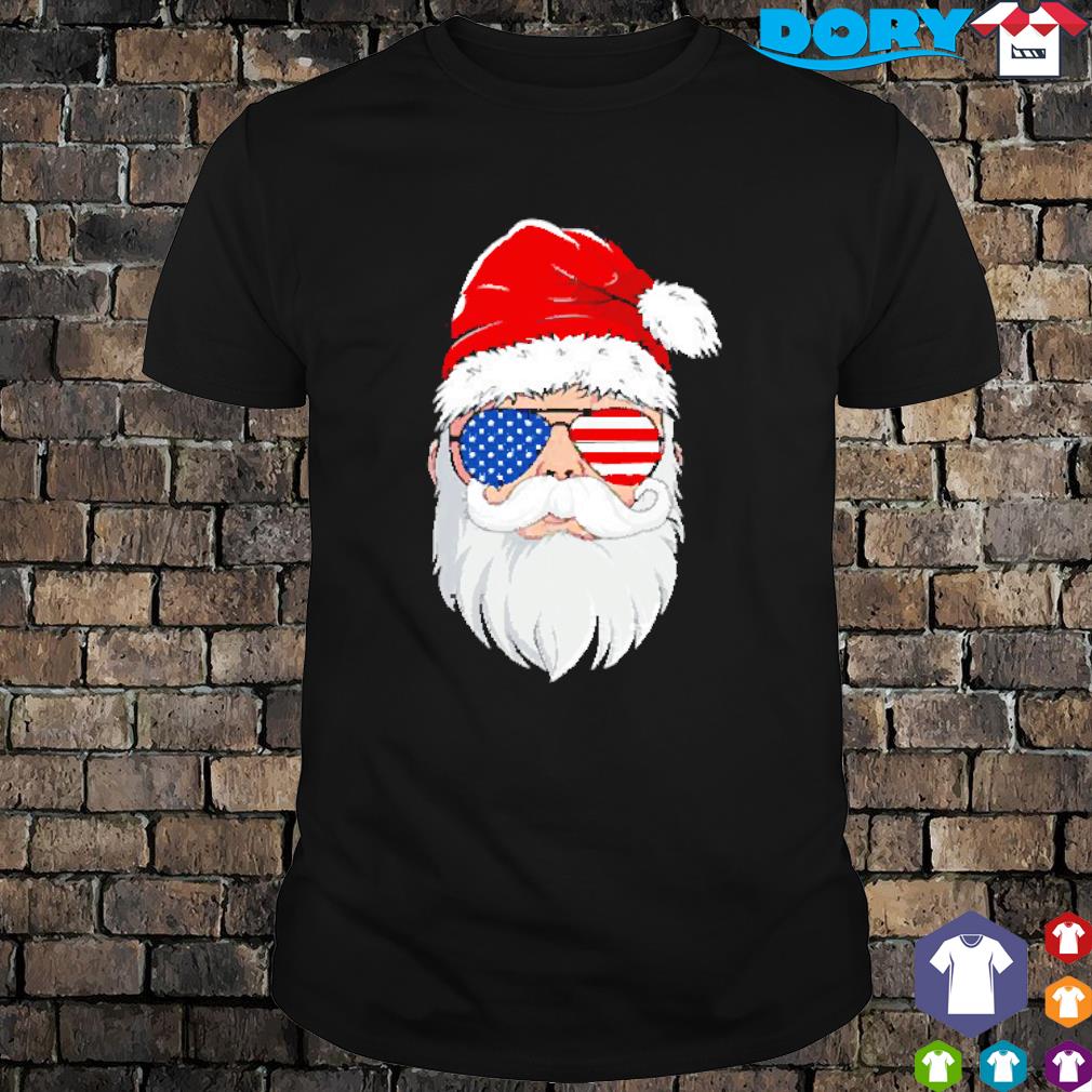 Santa Claus USA Sunglasses Christmas in July shirt