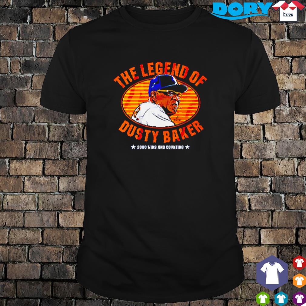The legend of Dusty Baker 2000 wins and counting baseball shirt