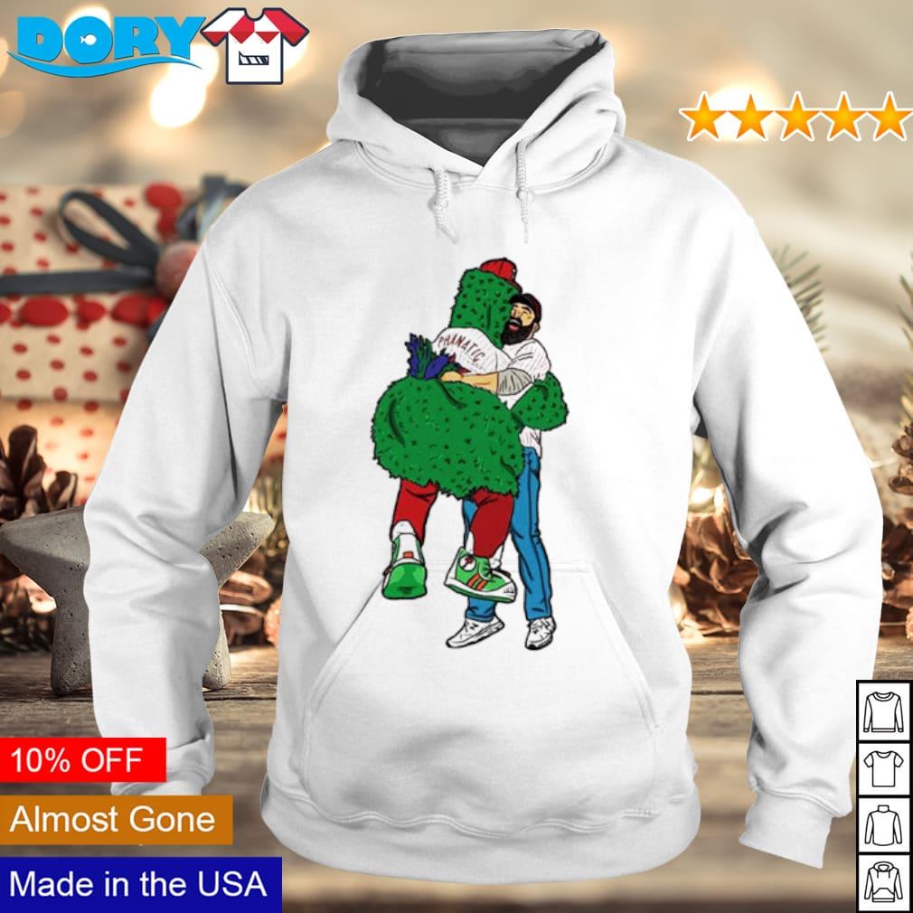 Official Jason Kelce And Philly Phanatic Hug T-shirt, hoodie