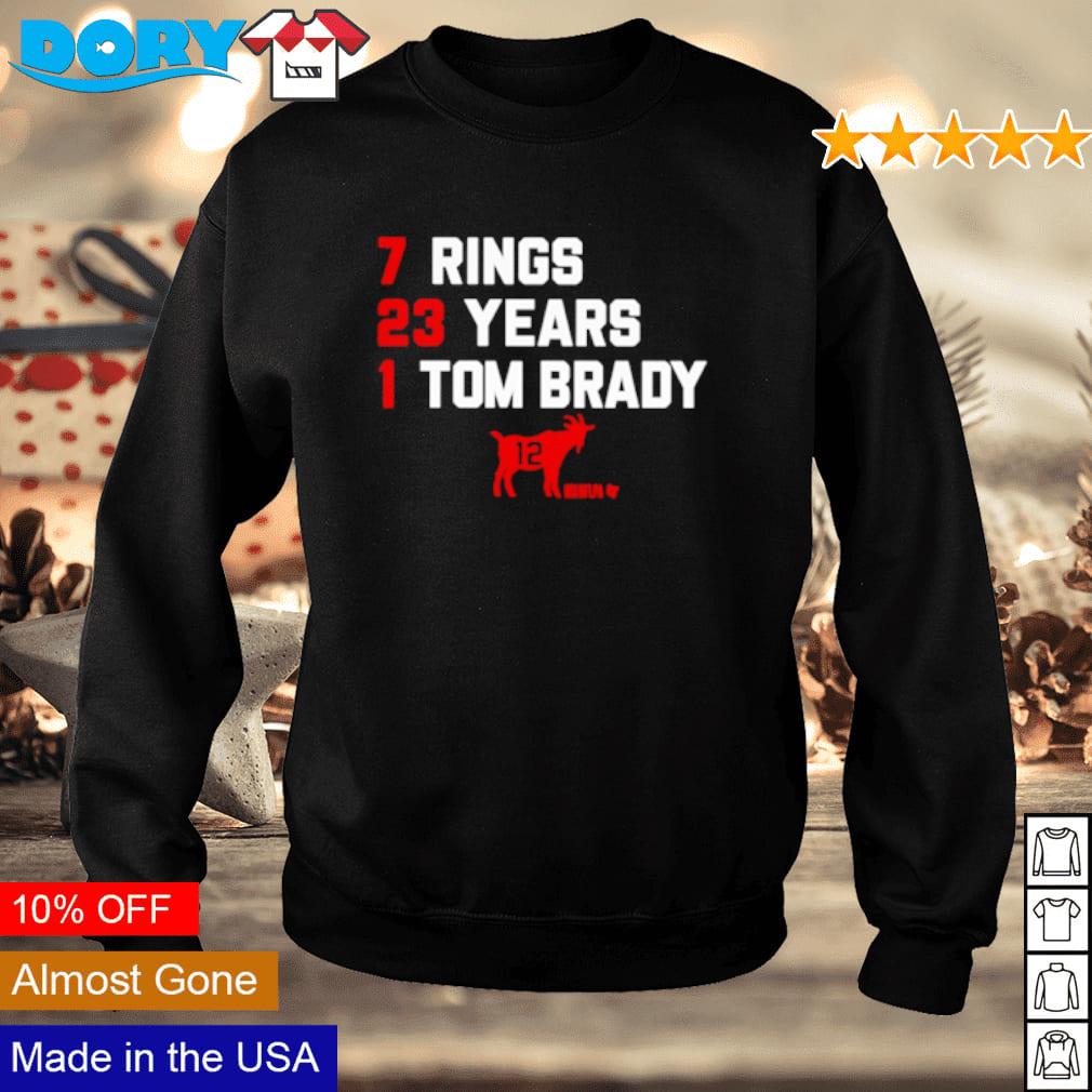 The Goat Tom Brady 7 rings shirt, hoodie, sweatshirt and tank top