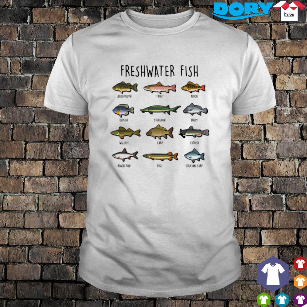 Top freshwater Fish 100 Different Types shirt