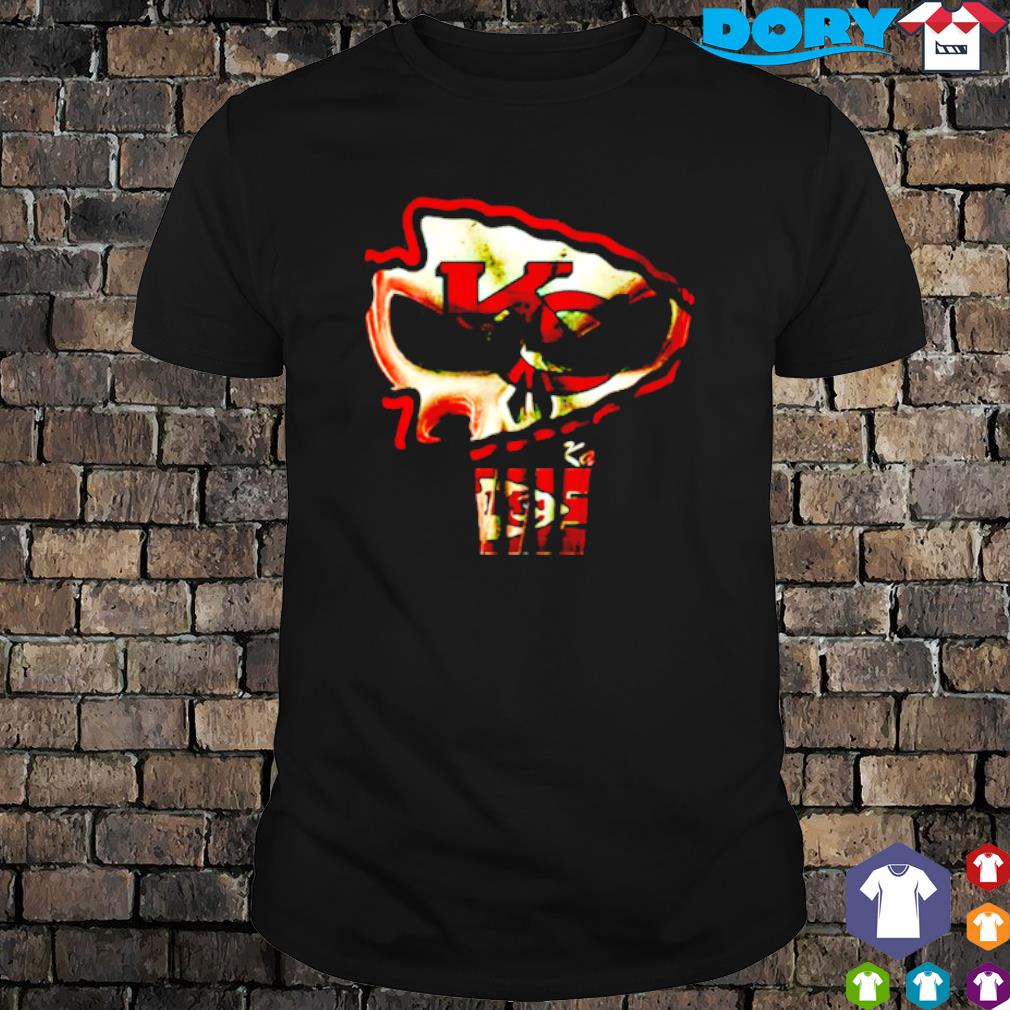 Kansas City Chiefs Punisher Skull Shirt - High-Quality Printed Brand