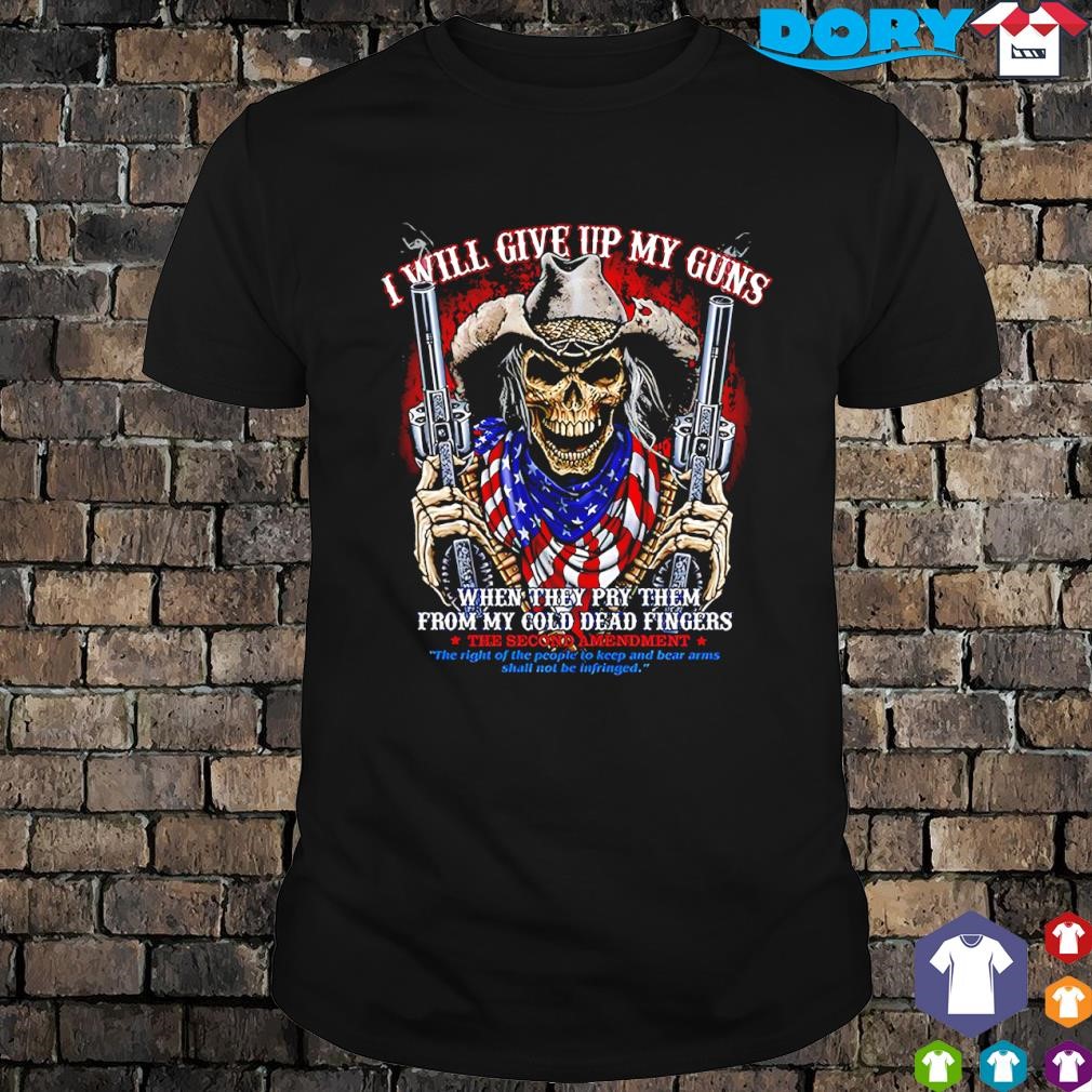 Nice American Flag Bandana Revolvers I'll Give Up My Guns shirt