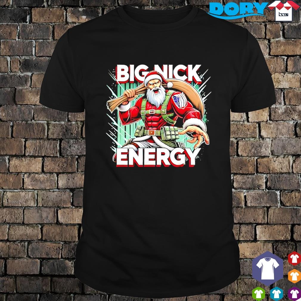 Nice Big Nick Energy Santa Christmas Graphic shirt